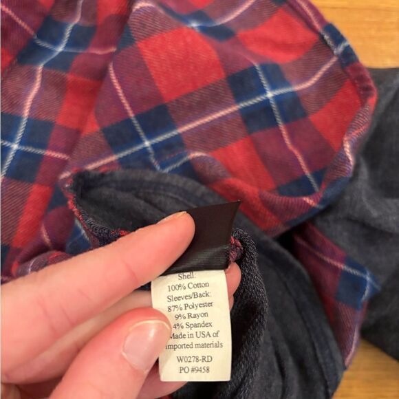 Betabrand Lumberjill Buffalo Plaid flannel/long sleeve button down shirt - Picture 5 of 5